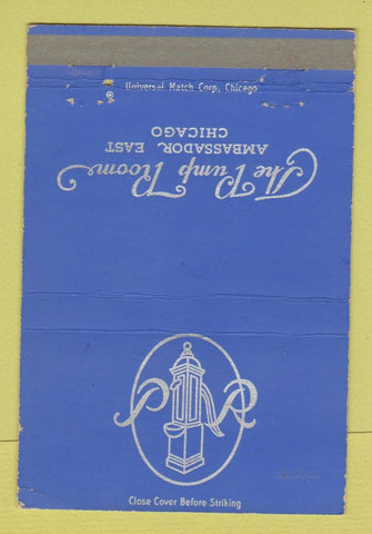 Matchbook Cover - Ambassador East Chicago IL Pump Room 40 Strike