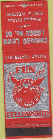 Matchbook Cover - Matchbook Cover Moose Lodge Chicago Lawn #44 IL