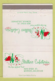 Matchbook Cover - Miller's Cafeteria Denver Colorado 40 Strike
