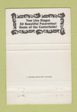 Matchbook Cover - Pacer's billiards San Diego CA strip club? 40 Strike