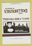 Matchbook Cover Doll House Strip Club girlie CHAIN Fort Lauderdale FL 40 Strike