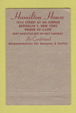 Matchbook Cover - Hamilton House Brooklyn NY WEAR 40 Strike