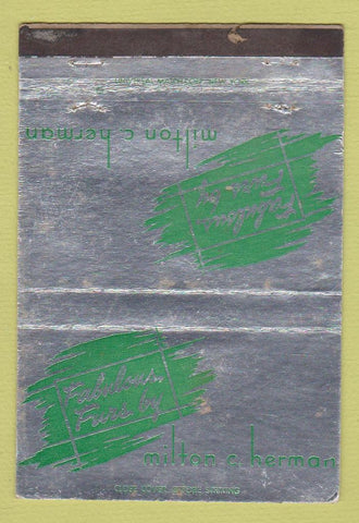 Matchbook Cover - Fabulous Furs Milton Herman POOR  40 Strike