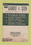 Matchbook Cover - Garton and Son Heating Plumbing Green Bay WI WEAR 40 Strike
