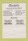 Matchbook Cover - Rachel's Strip Club girlie Orlando FL 40 Strike