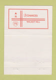 Matchbook Cover - Chancers Dancing Dallas TX 40 Strike