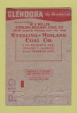 Matchbook Cover - Glendora Coal Chicago IL WEAR SAMPLE 40 Strike