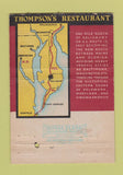 Matchbook Cover - Thompson's Restaurant Salisbury MD WEAR 40 Strike