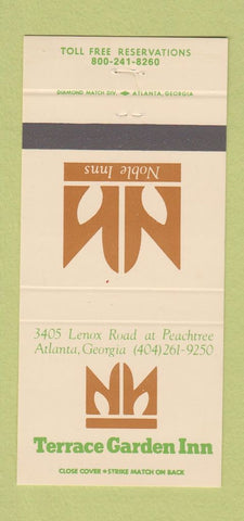 Matchbook Cover - Terrace Garden Inn Atlanta GA 30 Strike