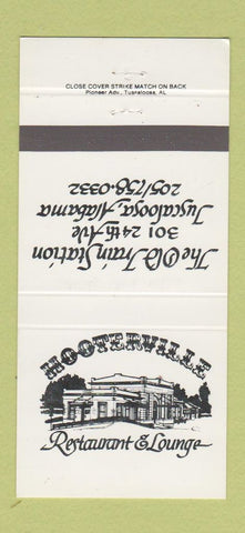 Matchbook Cover - Hooterville Restaurant Tuscaloosa AL 30 Strike
