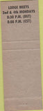 Matchbook Cover - Matchbook Cover Moose Lodge Jerseyville IL
