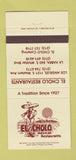 Matchbook Cover - El Cholo Mexican Los Angeles La Habra CA 30 Strike