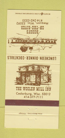 Matchbook Cover - Boder's on the River Mequon WI Cedarburg  30 Strike