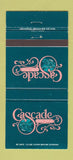 Matchbook Cover - Cascade Lounge Ramada Kissimmee FL WEAR 30 Strike