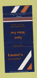 Matchbook Cover - Lanni's Restaurant Dallas TX Italian 30 Strike