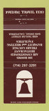 Matchbook Cover - Padre Trail Inn San Diego CA 30 Strike