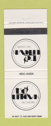 Matchbook Cover - Mo's Uptown Chagrin OH Cleveland 30 Strike