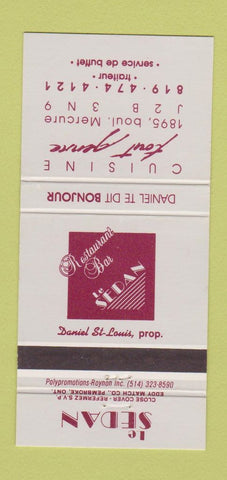 Matchbook Cover - Le Sedan QC 30 Strike