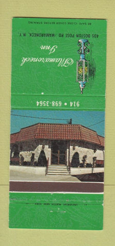 Matchbook Cover - Mamaroneck Inn NY 30 Strike