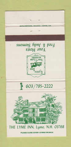 Matchbook Cover - Lyme Inn Lyme NH 30 Strike