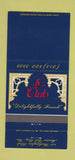 Matchbook Cover - Le Club Marina Del Rey CA 30 Strike