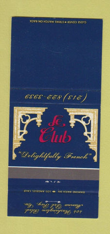 Matchbook Cover - Le Club Marina Del Rey CA 30 Strike