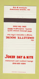Matchbook Cover - Joker Day & Nite Restaurant Seattle WA 30 Strike