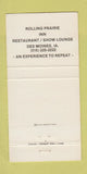 Matchbook Cover - Market Show Lounge Des Moines IA WEAR 30 Strike