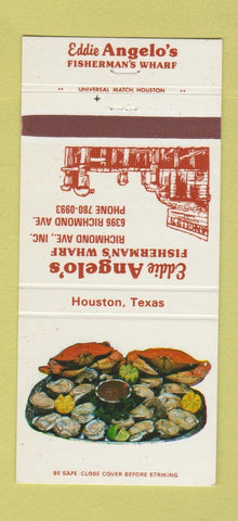 Matchbook Cover - Eddie Angelo's Seafood Houston TX 30 Strike