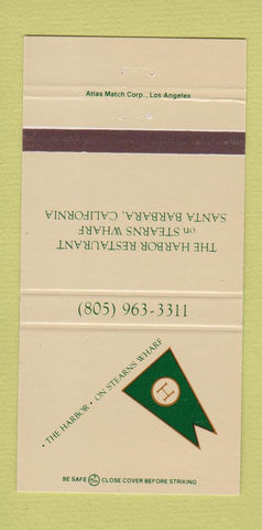 Matchbook Cover - The Harbor Restaurant Santa Barbara CA 30 Strike