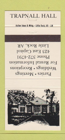 Matchbook Cover - Trapnall Hall Little Rock AR 30 Strike