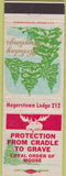 Matchbook Cover - Matchbook Cover Moose Lodge Hagerstown MD Christmas