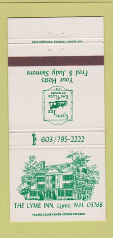 Matchbook Cover - The Lyme Inn Lyme NH 30 Strike