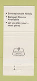 Matchbook Cover - John Henry's Railroad Restaurant St Ann MO 30 Strike