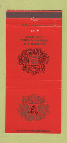 Matchbook Cover - The Opera Englewood Cliffs NJ 30 Strike