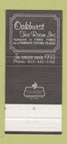 Matchbook Cover - Oakhurst Tea Room Somerset PA 30 Strike