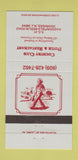 Matchbook Cover - Country Club Diner Restaurant Voorhees NJ 30 Strike