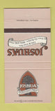 Matchbook Cover - Joshua's El Paso De Probles CA 30 Strike