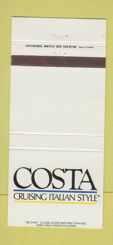 Matchbook Cover - Costa Italian Restaurant 30 Strike