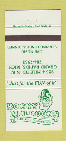 Matchbook Cover - Rocky Muldoon's Irish Saloon Grand Rapids MI 30 Strike
