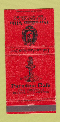 Matchbook Cover - Paradiso Villa Troy MI Detroit 30 Strike