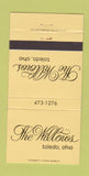 Matchbook Cover - The Willows Toledo OH 30 Strike
