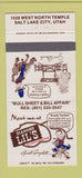 Matchbook Cover - Diamond Lil's Salt Lake City UT 30 Strike