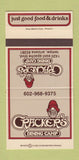 Matchbook Cover - Crackers Dining Camp Tempe AZ 30 Strike