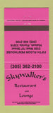Matchbook Cover - Skywalker's Restaurant Hialeah FL 30 Strike