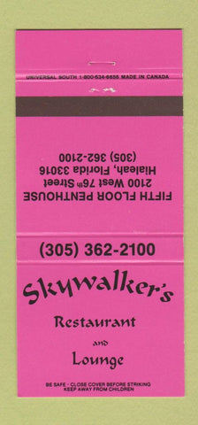 Matchbook Cover - Skywalker's Restaurant Hialeah FL 30 Strike
