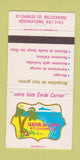 Matchbook Cover - Jardin de Capri Bellechasse QC 30 Strike