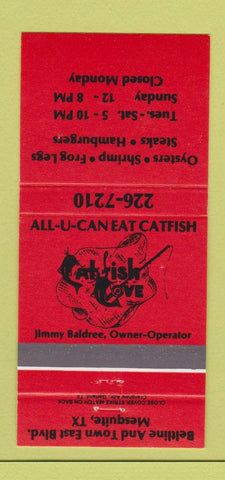 Matchbook Cover - Catfish Cove Mesquite TX 30 Strike