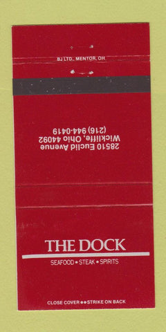 Matchbook Cover - The Dock Wickliffe OH 30 Strike