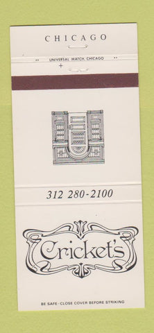 Matchbook Cover - Cricket's Chicago IL 30 Strike